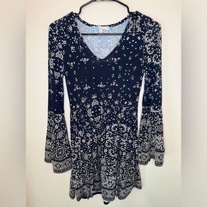 Cecico Size S Dress Flare Sleeve EUC Boho And Feminine